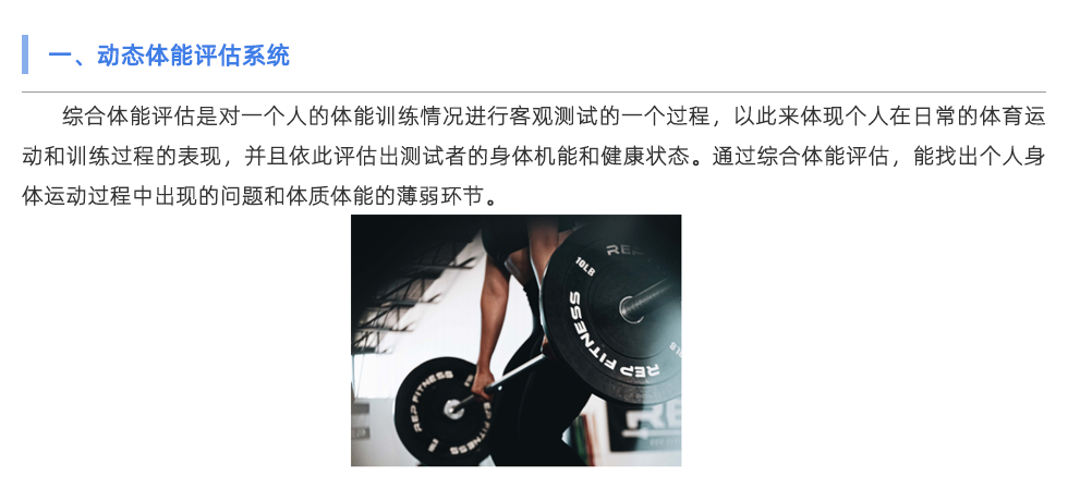 動態(tài)體能評估系統(tǒng)